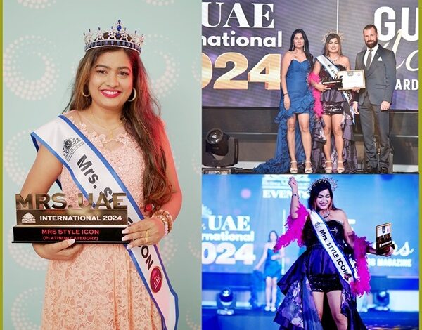 Mumbai Kandivali Girl and Dubai resident PAYAL JHA has been crowned Mrs. UAE International Style Icon in United Arab Emirates