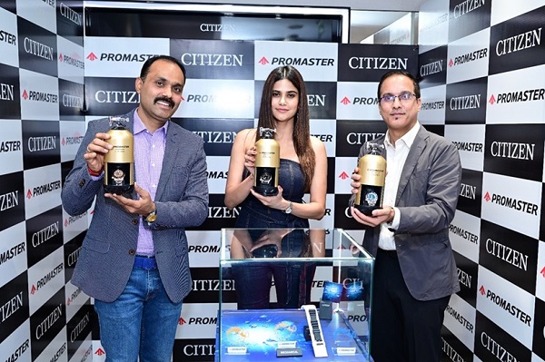 Actress Ms. Aaditi Pohankar Unveils CITIZEN PROMASTER Limited Edition, FUGU- inspired collection at Helios South Extension, New Delhi on 4th of October 2024